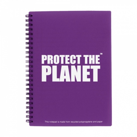 A5 Purple Recycled Packaging Notepad